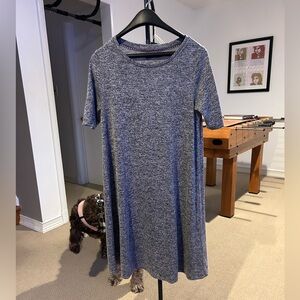 T-shirt dress, gray, size small